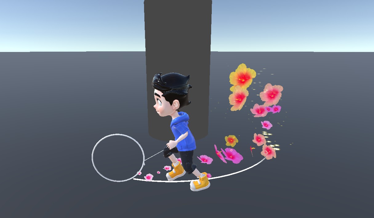 Flower Footstep Effect